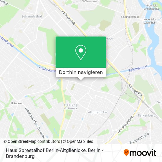 Haus Spreetalhof Berlin-Altglienicke Karte
