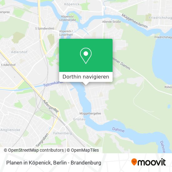 Planen in Köpenick Karte