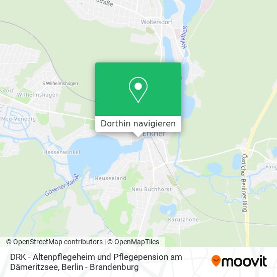 DRK - Altenpflegeheim und Pflegepension am Dämeritzsee Karte