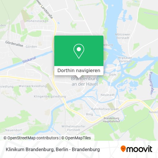 Klinikum Brandenburg Karte