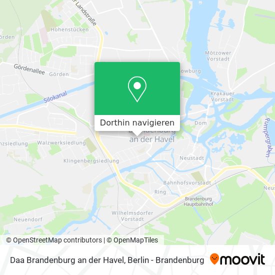 Daa Brandenburg an der Havel Karte