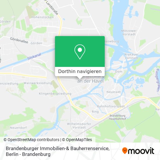 Brandenburger Immobilien-& Bauherrenservice Karte