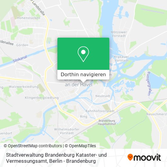 Stadtverwaltung Brandenburg Kataster- und Vermessungsamt Karte
