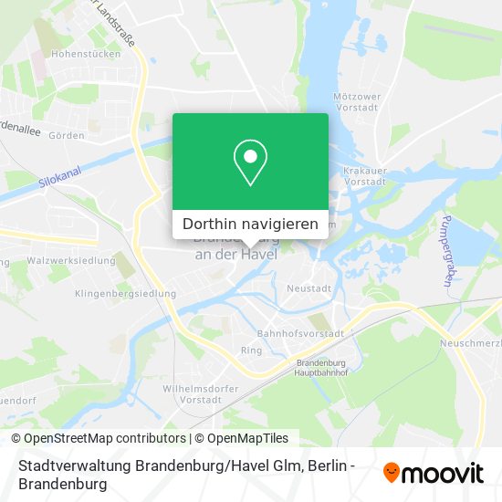 Stadtverwaltung Brandenburg / Havel Glm Karte