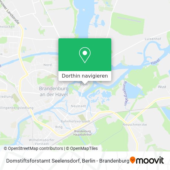 Domstiftsforstamt Seelensdorf Karte