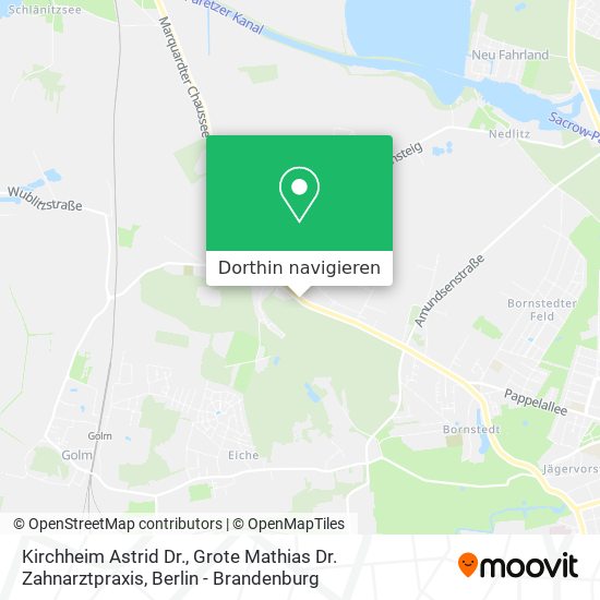 Kirchheim Astrid Dr., Grote Mathias Dr. Zahnarztpraxis Karte