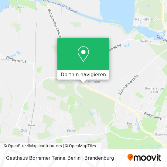 Gasthaus Bornimer Tenne Karte
