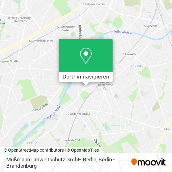 Müßmann Umweltschutz GmbH Berlin Karte