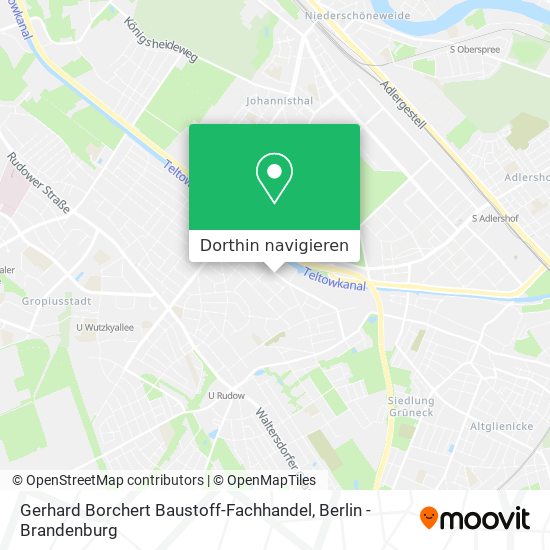 Gerhard Borchert Baustoff-Fachhandel Karte