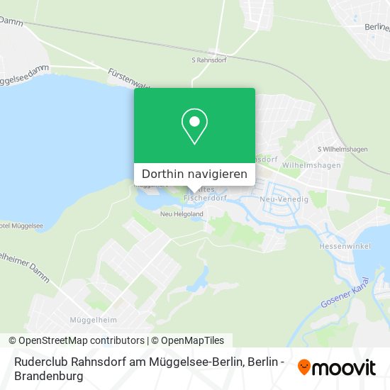 Ruderclub Rahnsdorf am Müggelsee-Berlin Karte