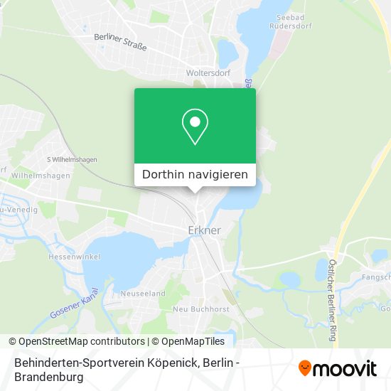 Behinderten-Sportverein Köpenick Karte