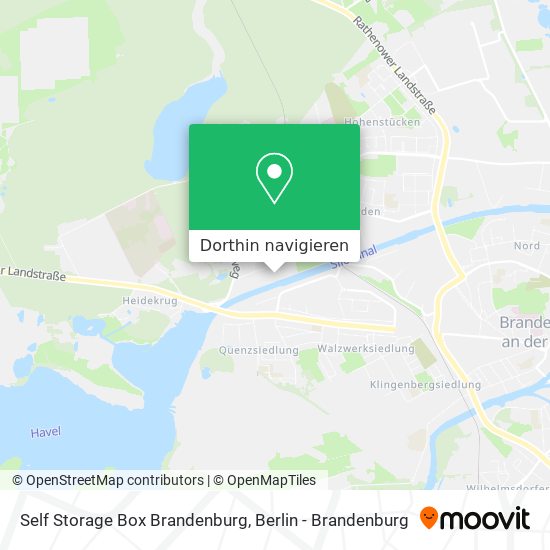 Self Storage Box Brandenburg Karte