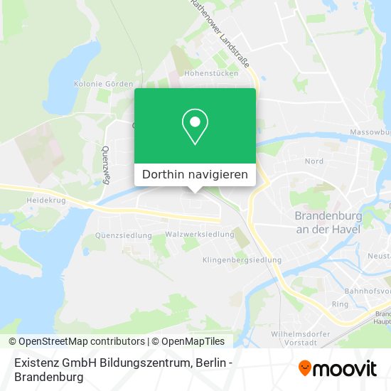 Existenz GmbH Bildungszentrum Karte