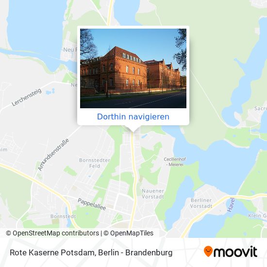 Rote Kaserne Potsdam Karte