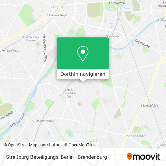 Straßburg Beteiligungs Karte