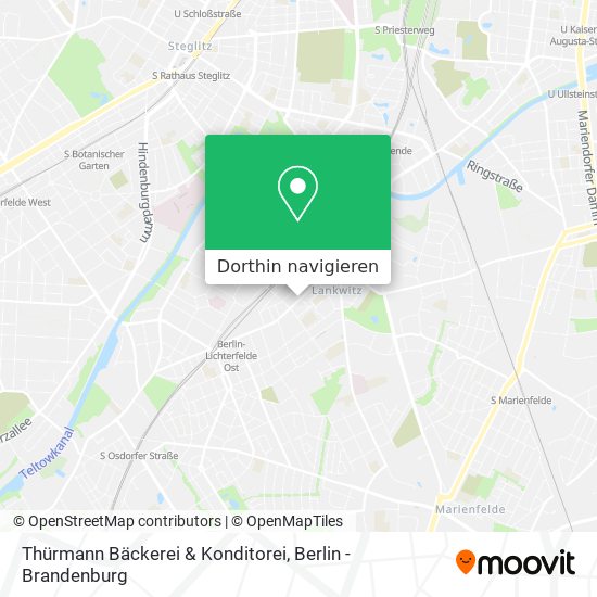 Thürmann Bäckerei & Konditorei Karte