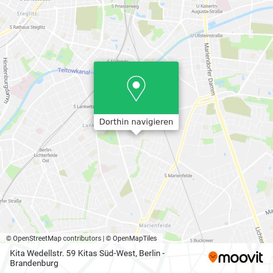 Kita Wedellstr. 59 Kitas Süd-West Karte