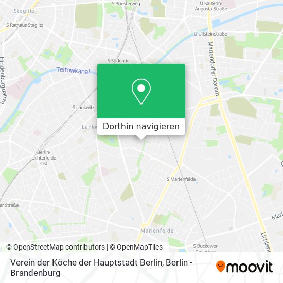 Verein der Köche der Hauptstadt Berlin Karte