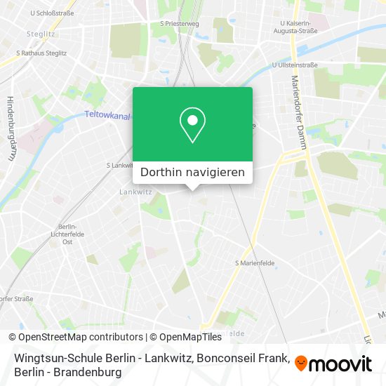 Wingtsun-Schule Berlin - Lankwitz, Bonconseil Frank Karte