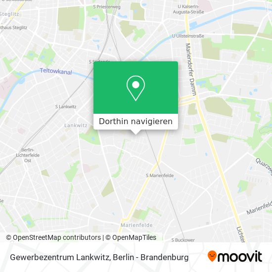 Gewerbezentrum Lankwitz Karte