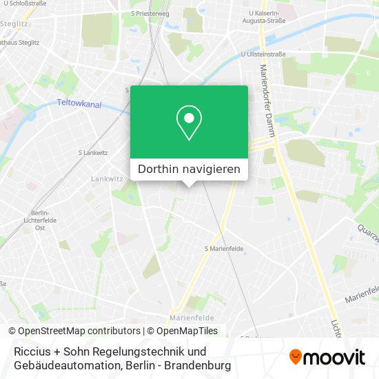 Riccius + Sohn Regelungstechnik und Gebäudeautomation Karte