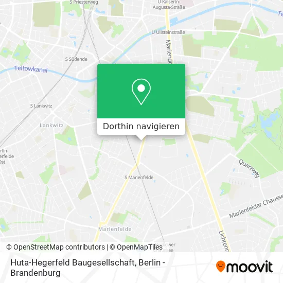 Huta-Hegerfeld Baugesellschaft Karte