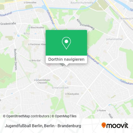 Jugendfußball Berlin Karte