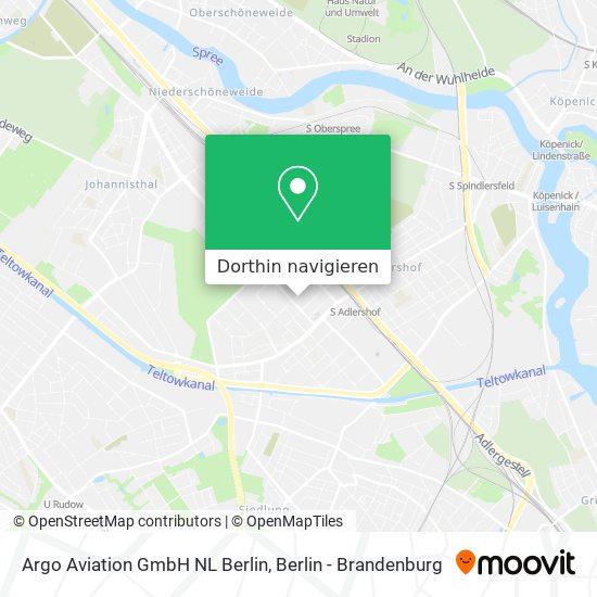 Argo Aviation GmbH NL Berlin Karte