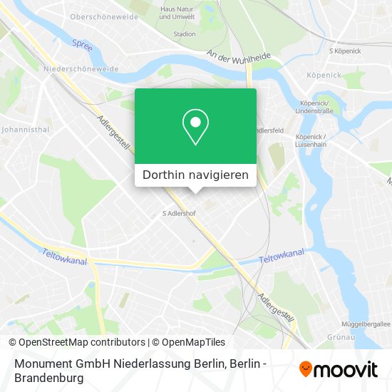 Monument GmbH Niederlassung Berlin Karte