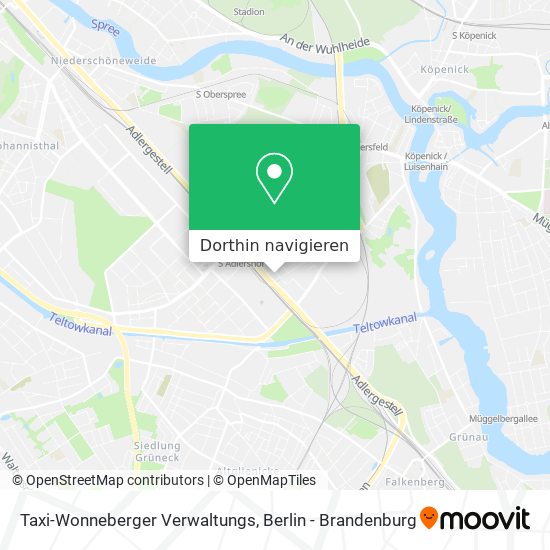 Taxi-Wonneberger Verwaltungs Karte