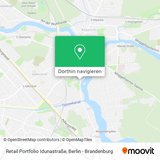 Retail Portfolio Idunastraße Karte