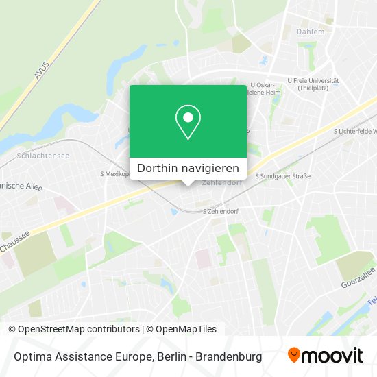 Optima Assistance Europe Karte