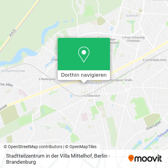 Stadtteilzentrum in der Villa Mittelhof Karte