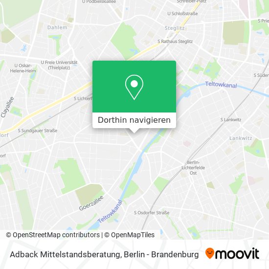 Adback Mittelstandsberatung Karte