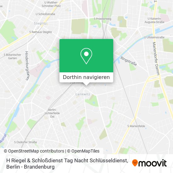 H Riegel & Schloßdienst Tag Nacht Schlüsseldienst Karte
