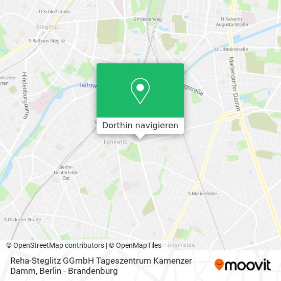 Reha-Steglitz GGmbH Tageszentrum Kamenzer Damm Karte