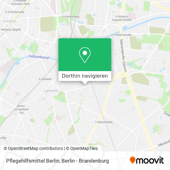 Pflegehilfsmittel Berlin Karte