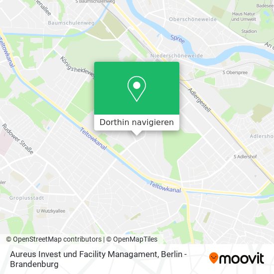 Aureus Invest und Facility Managament Karte