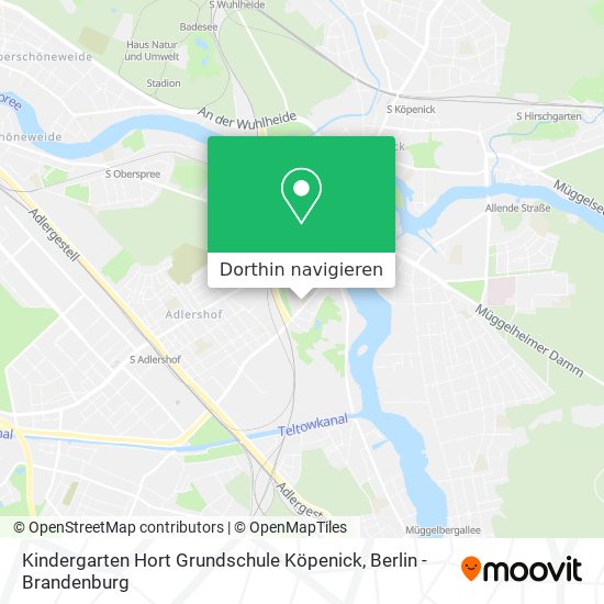 Kindergarten Hort Grundschule Köpenick Karte