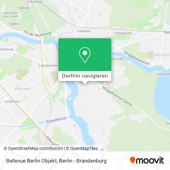 Bellevue Berlin Objekt Karte
