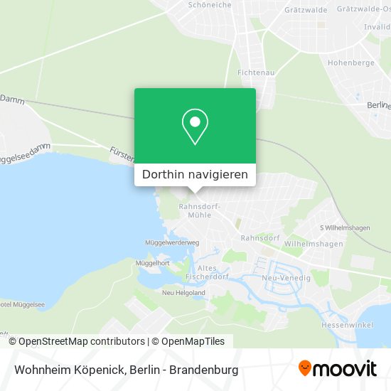 Wohnheim Köpenick Karte