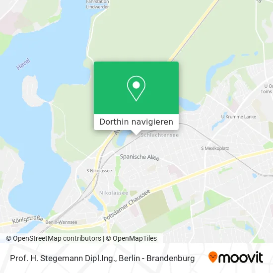 Prof. H. Stegemann Dipl.Ing. Karte