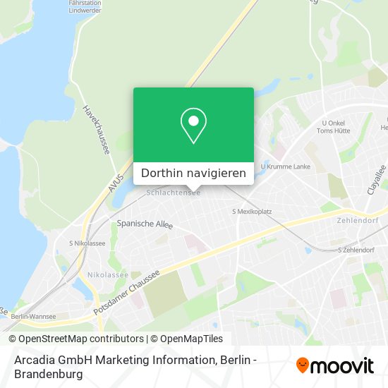 Arcadia GmbH Marketing Information Karte