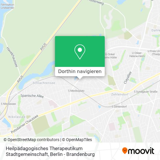 Heilpädagogisches Therapeutikum Stadtgemeinschaft Karte