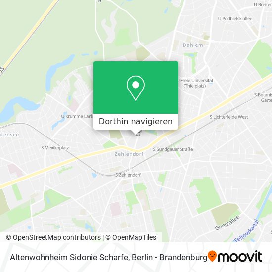 Altenwohnheim Sidonie Scharfe Karte