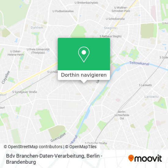 Bdv Branchen-Daten-Verarbeitung Karte