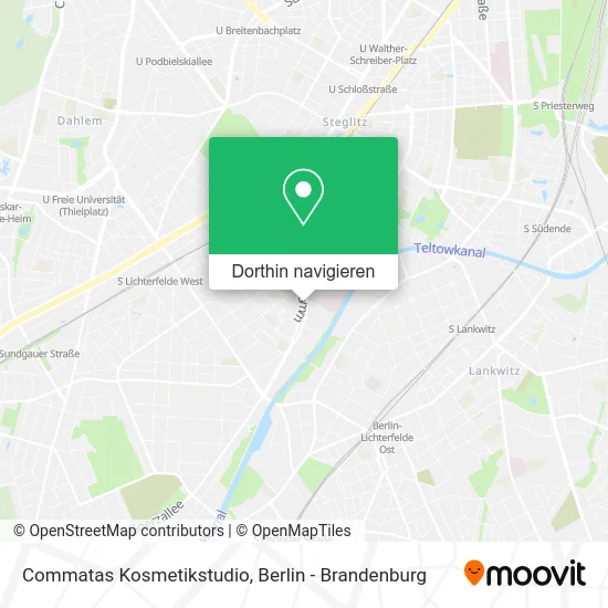 Commatas Kosmetikstudio Karte