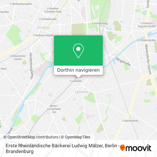 Erste Rheinländische Bäckerei Ludwig Mälzer Karte