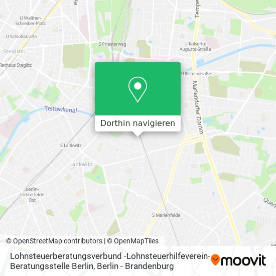 Lohnsteuerberatungsverbund -Lohnsteuerhilfeverein- Beratungsstelle Berlin Karte