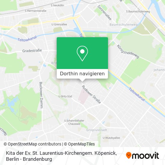 Kita der Ev. St. Laurentius-Kirchengem. Köpenick Karte